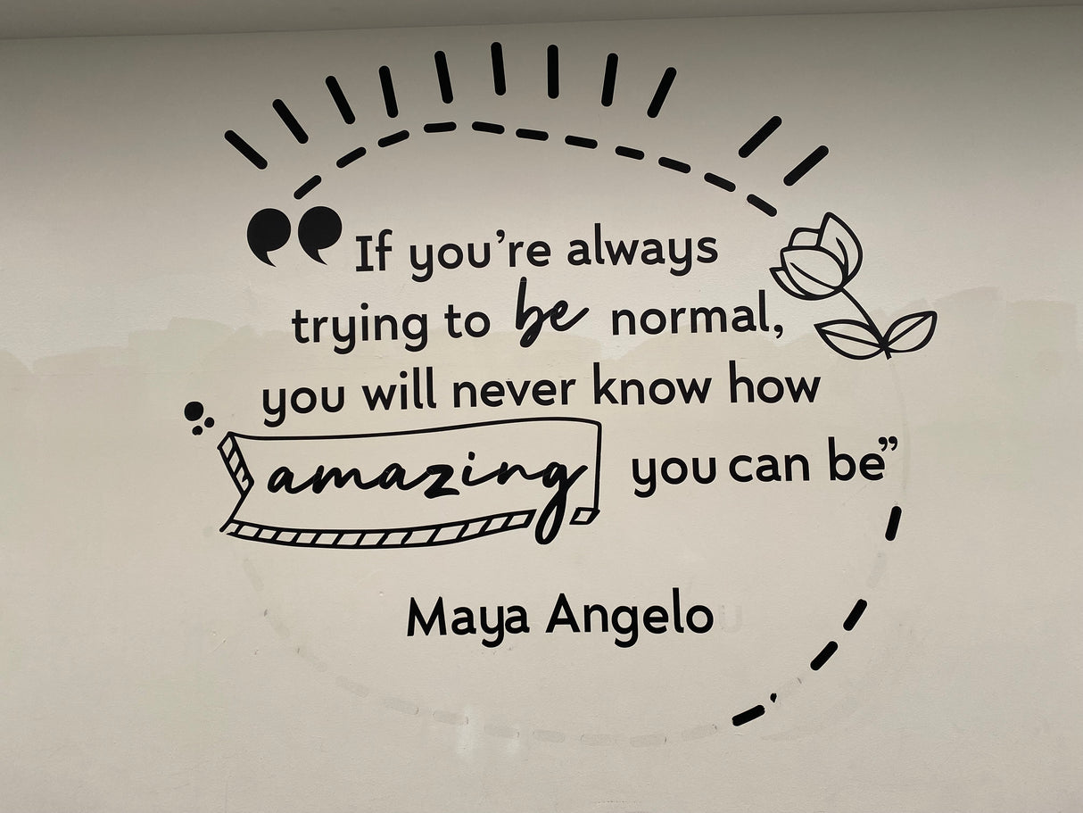 quote by Maya Angelo for a school