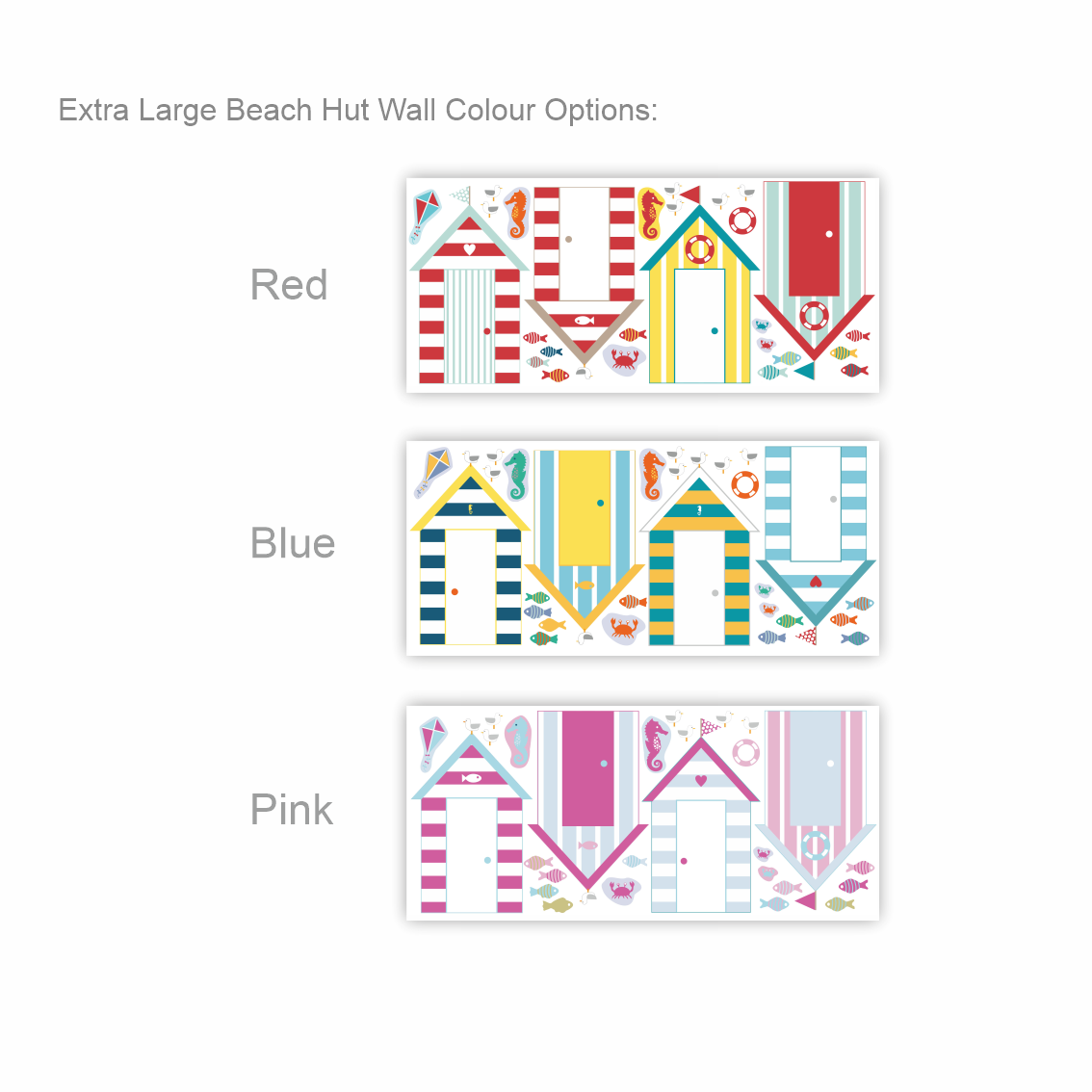 Summer Themed Fabric Wall Stickers