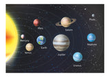 Solar system fabric wall sticker