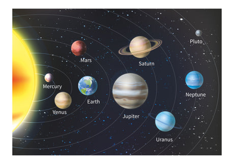 Solar system fabric wall sticker