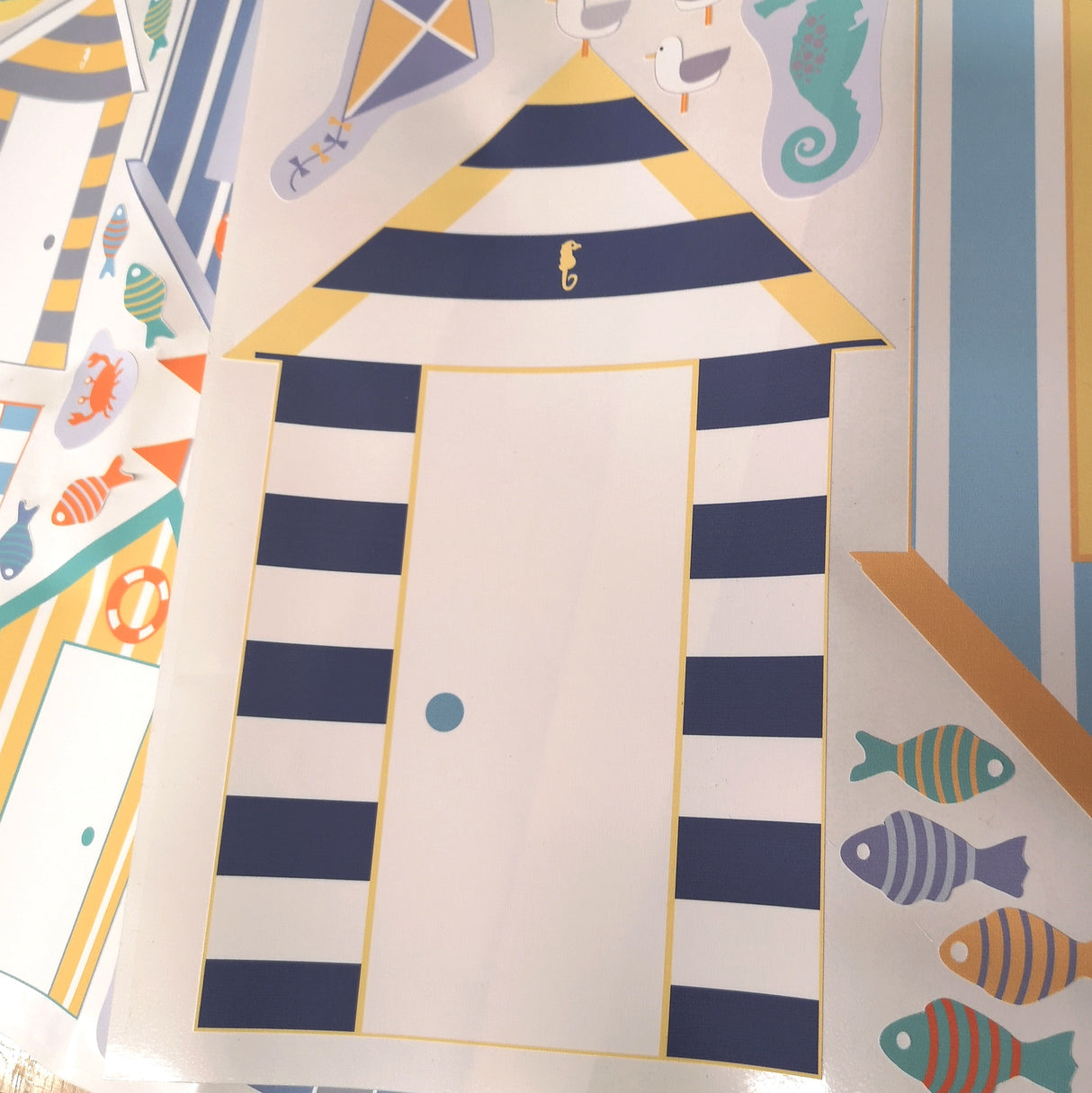 Summer Themed Fabric Wall Stickers