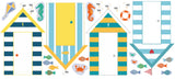 Summer Themed Fabric Wall Stickers