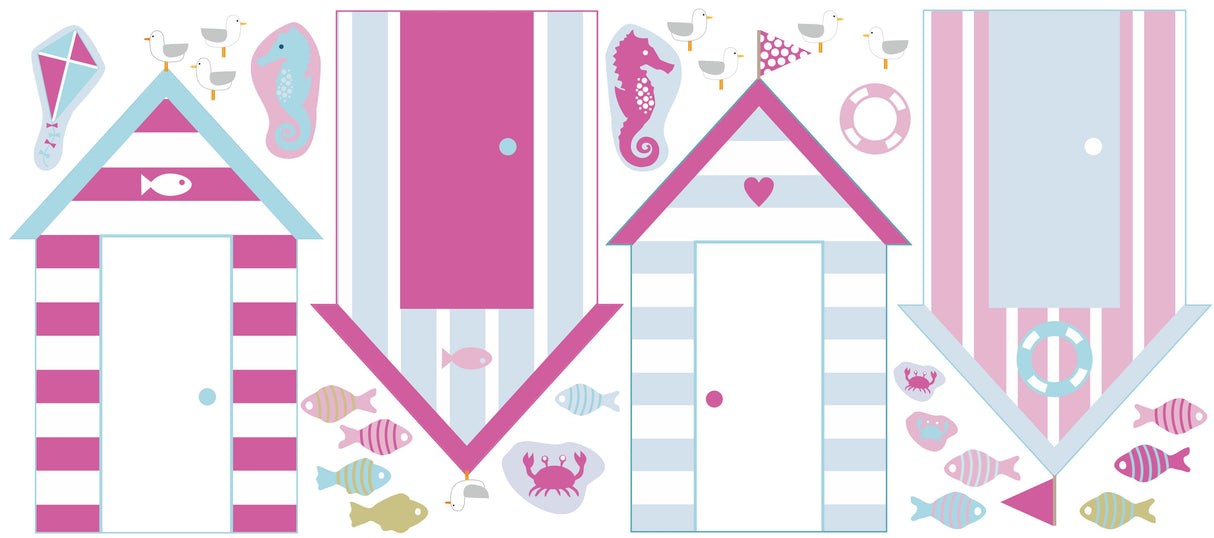 Summer Themed Fabric Wall Stickers