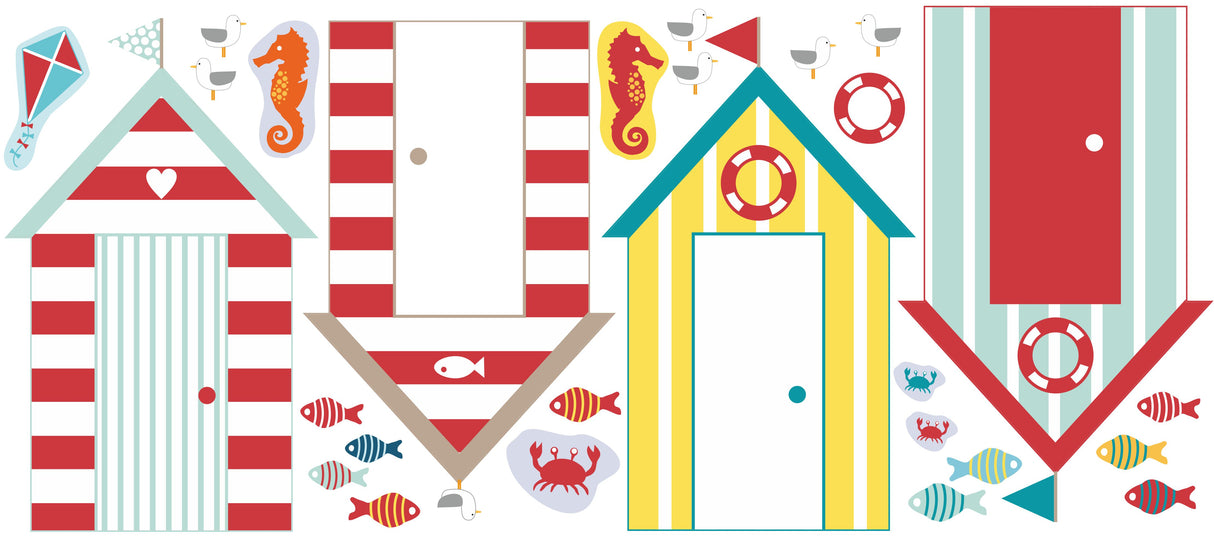 Summer Themed Fabric Wall Stickers