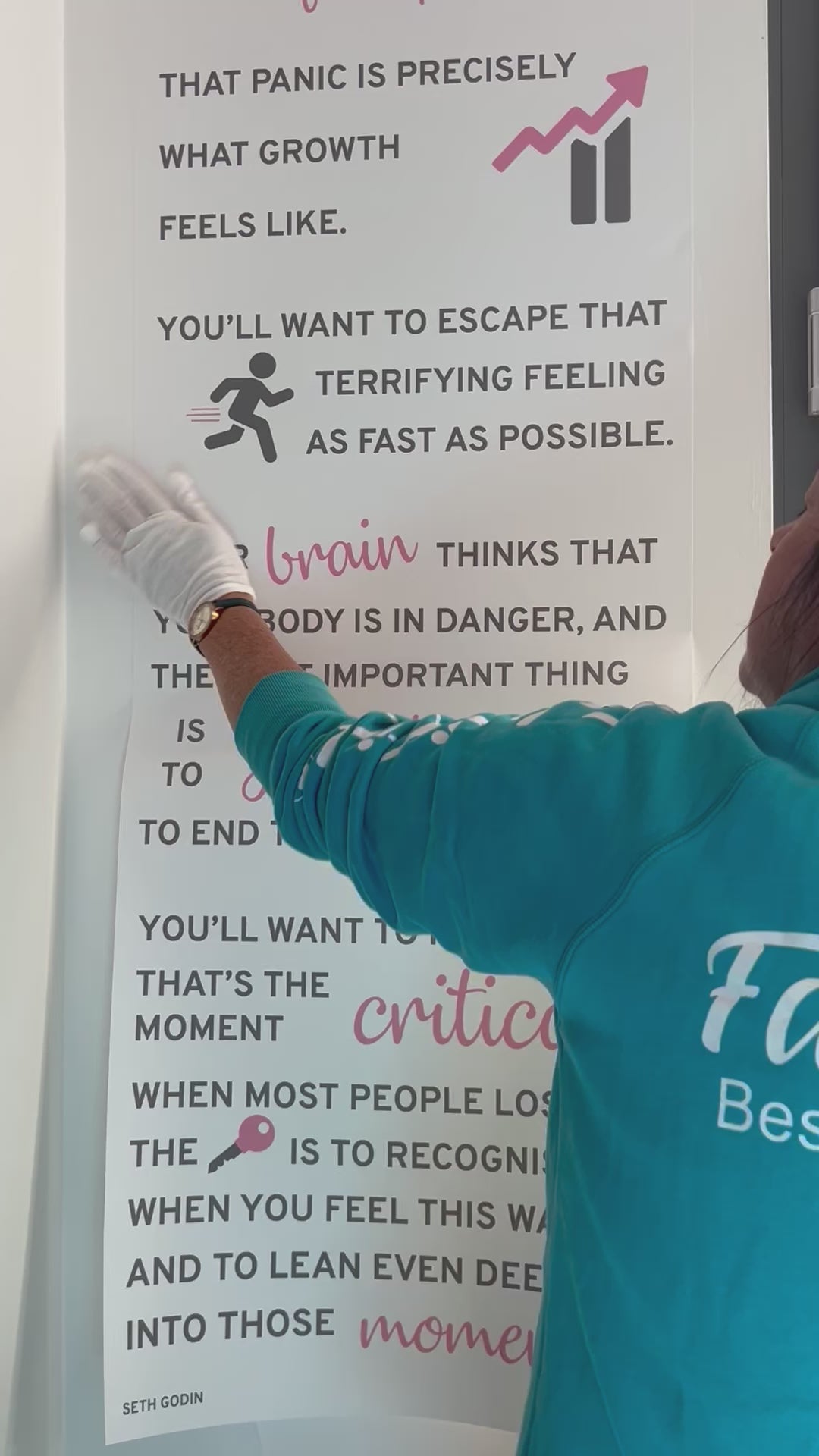 installing a wall decal