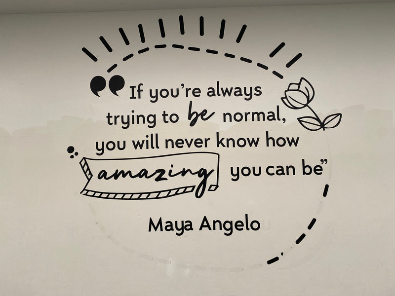 quote by Maya Angelo for a school
